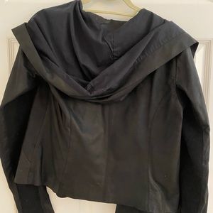 Vince black leather/suede jacket